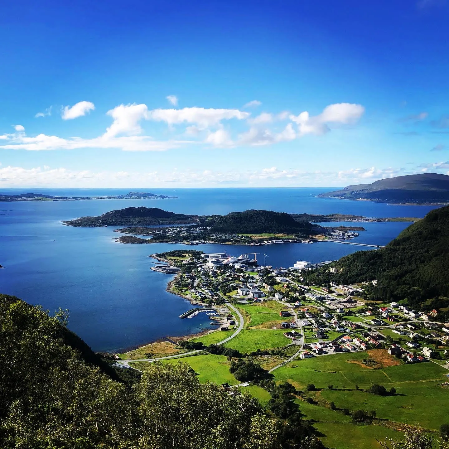 Søvik village coastal landscape