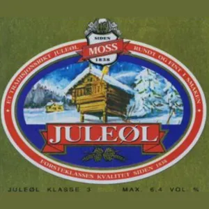 Vintage Norwegian Christmas beer label