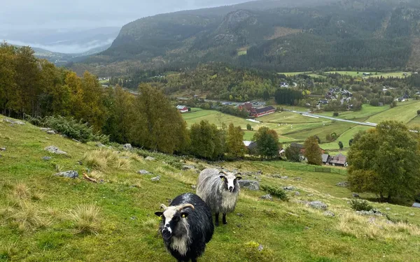 Mountain landscape surrounding Leveld village in Hallingdal