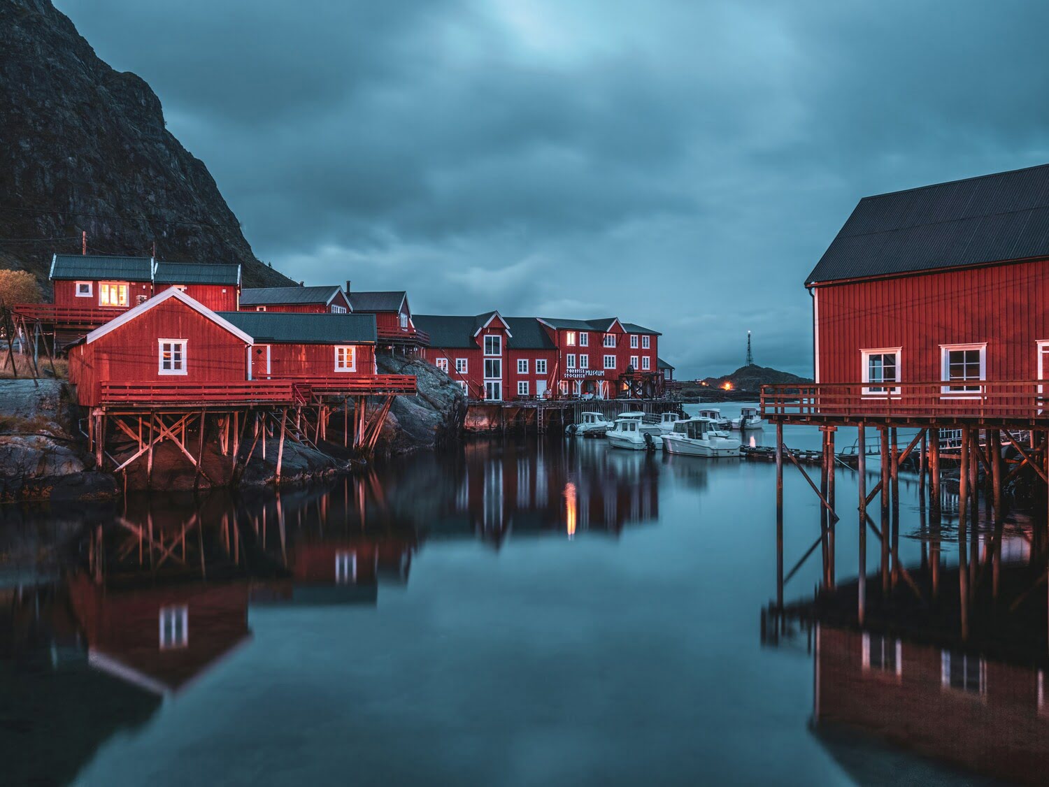 Å village coastline in Lofoten