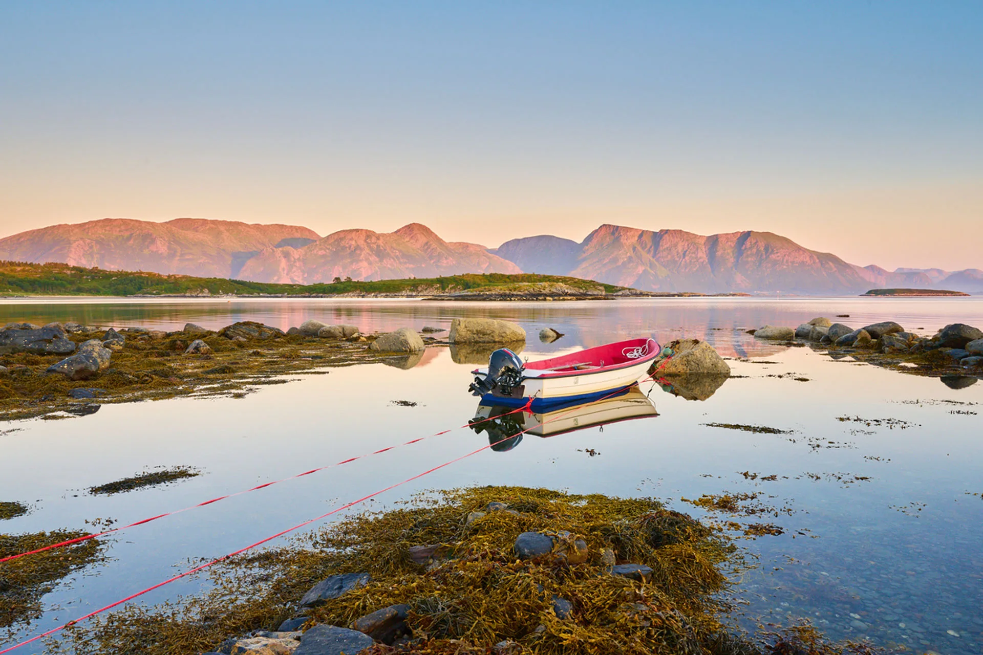 Sunset view from Hjertvika in Aukra