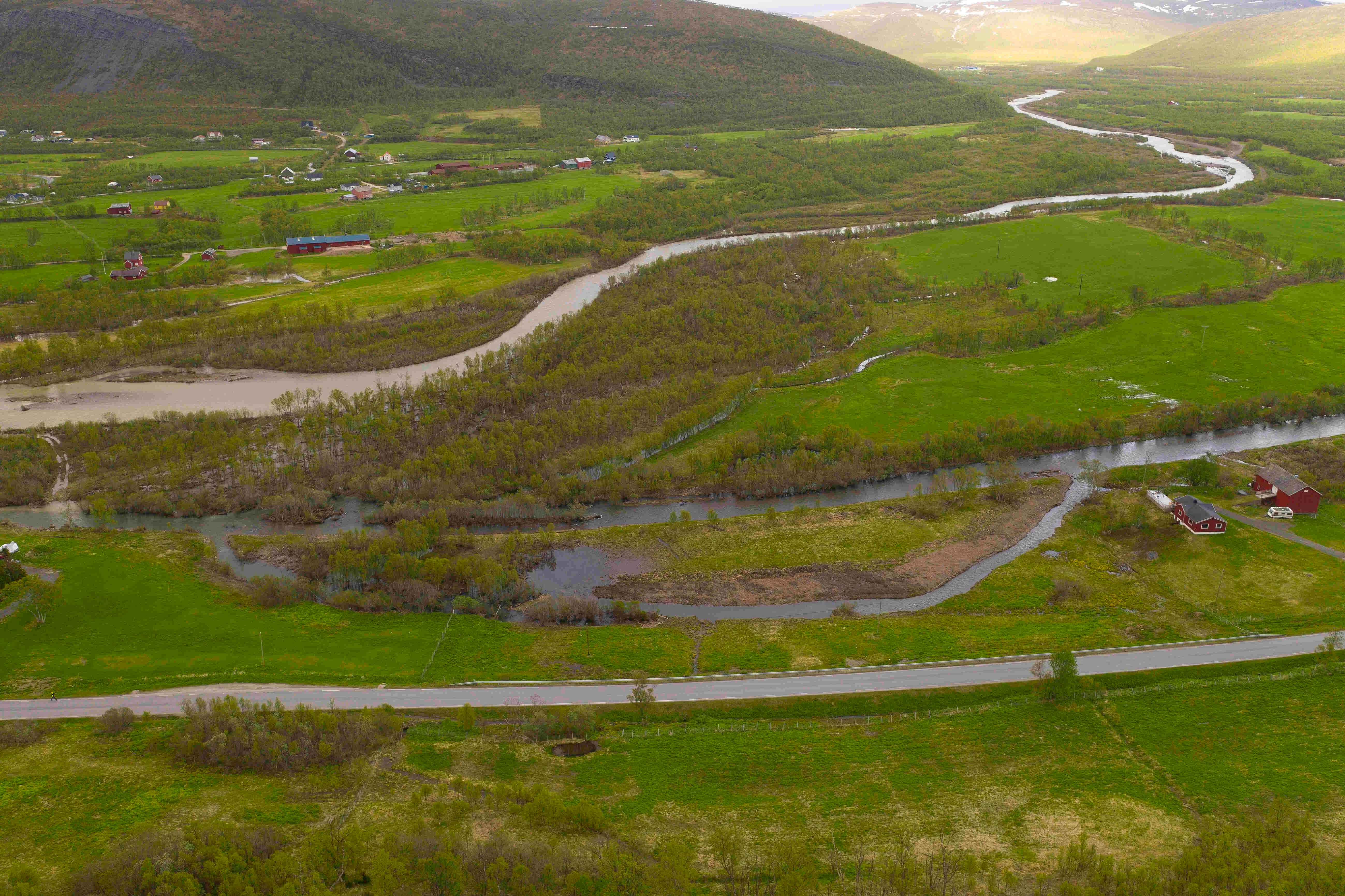The vast beach at Austertana stretching along the Arctic coastline
