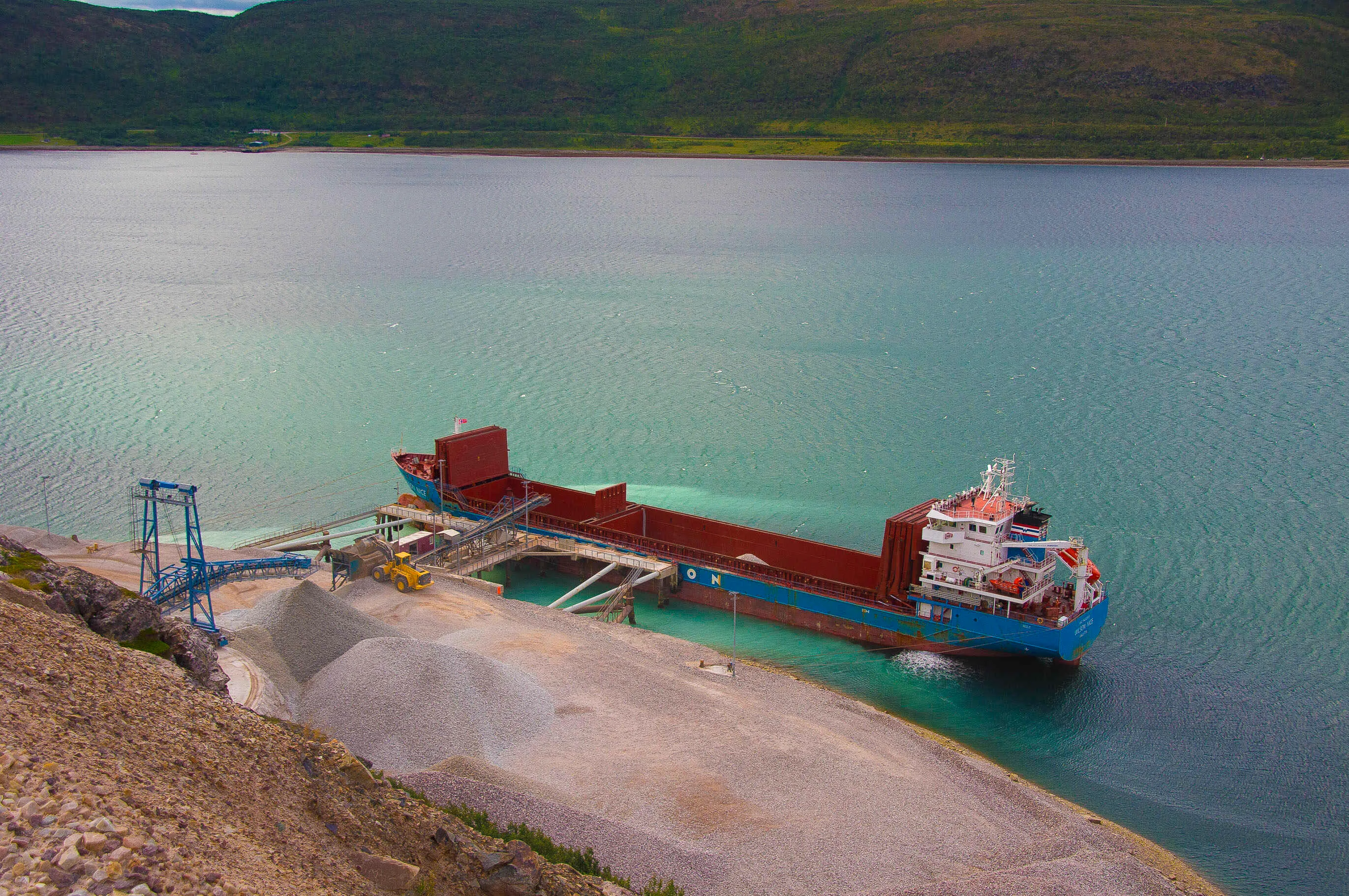The Elkem Tana quartzite quarry near Austertana
