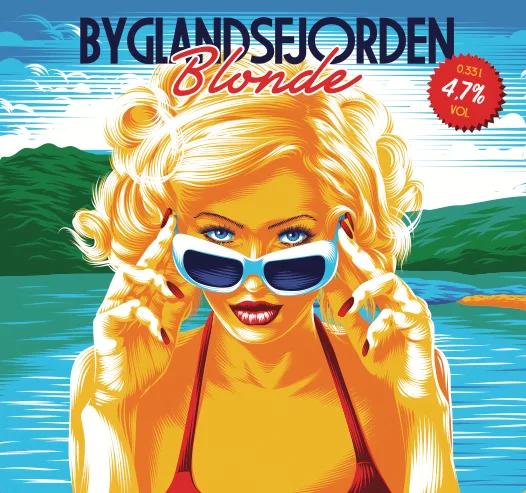 Byglandsfjorden Blonde beer by Bygland Bryggeri