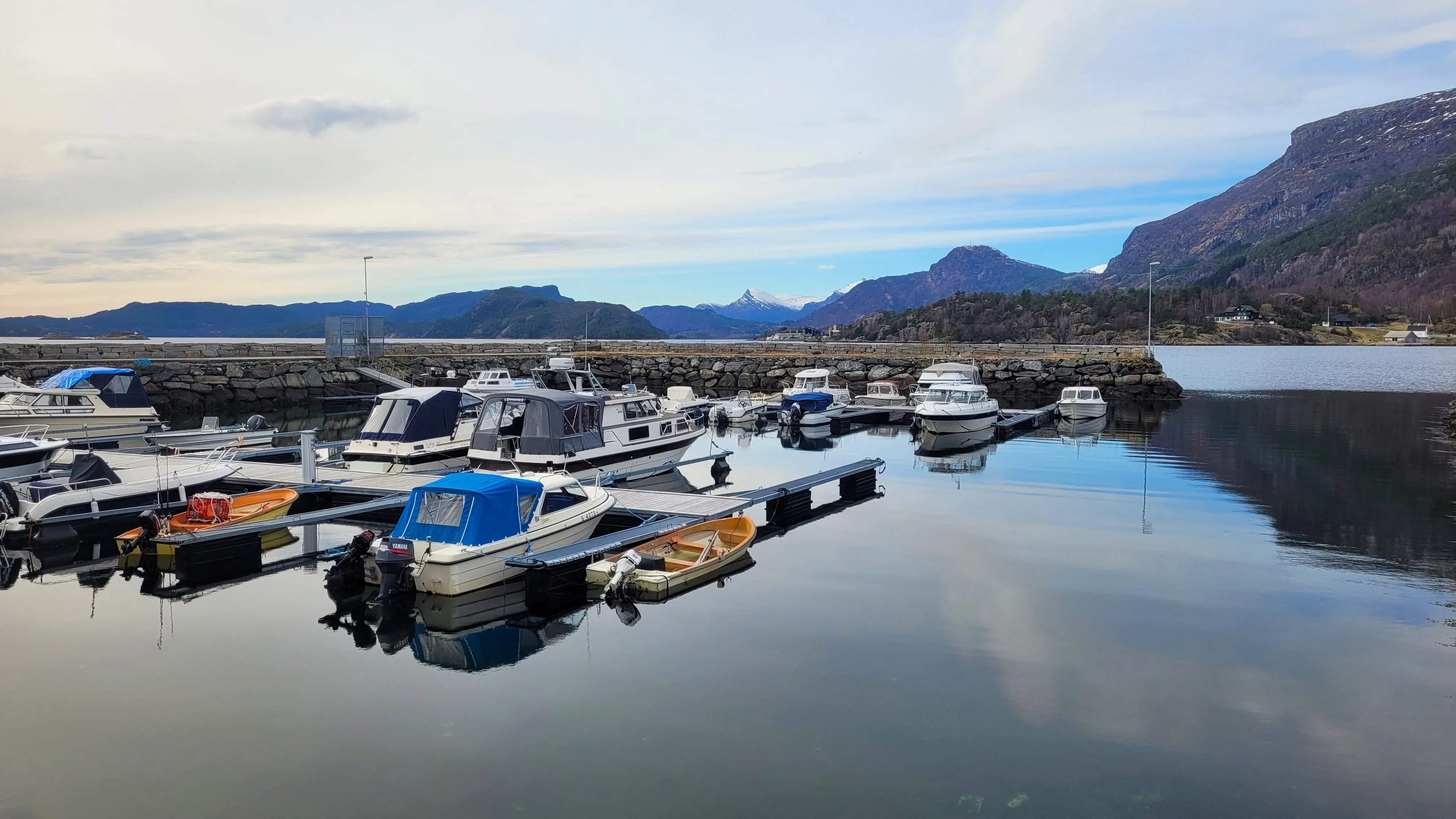 Eikefjord scenery by the fjord
