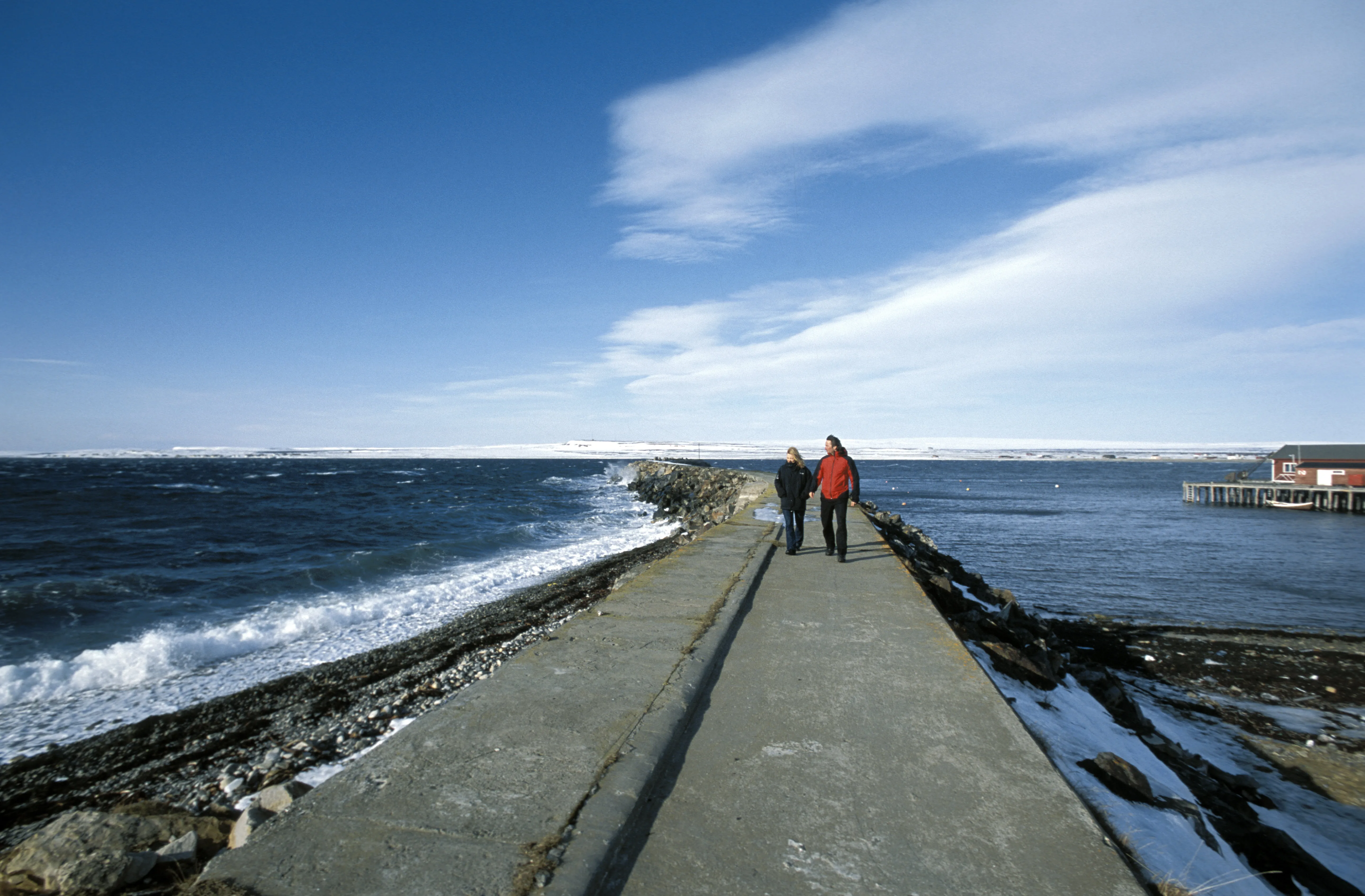 Sunset over Ekkerøy village