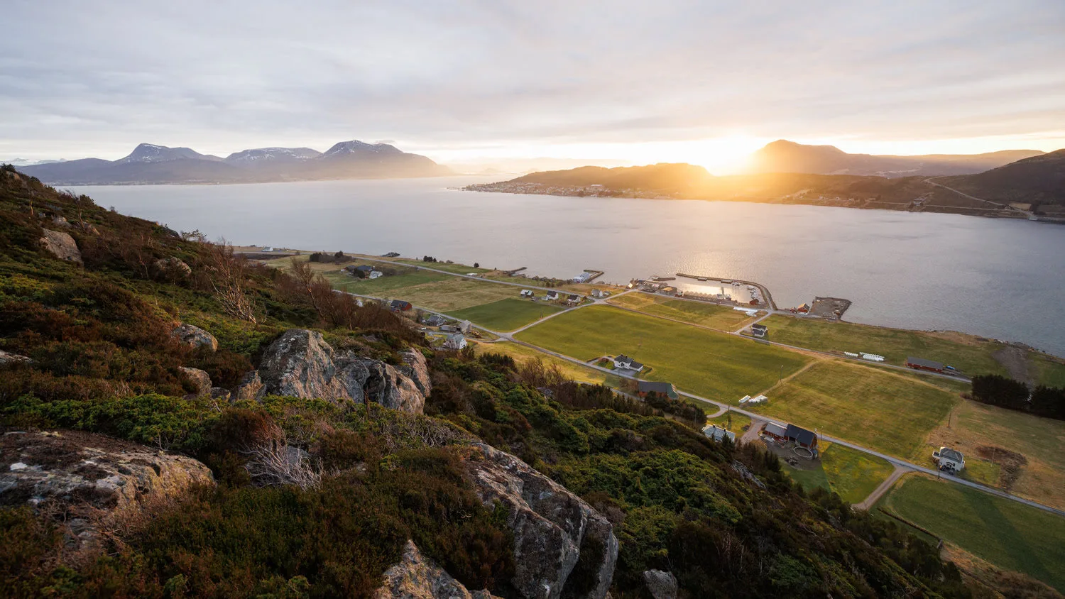 Several of the Nordøyane islands seen from above