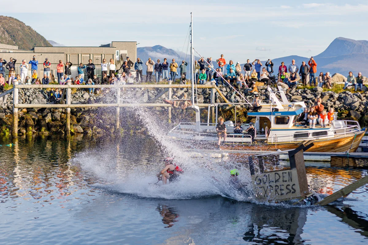 Locals enjoying outdoor life on Flemsøya
