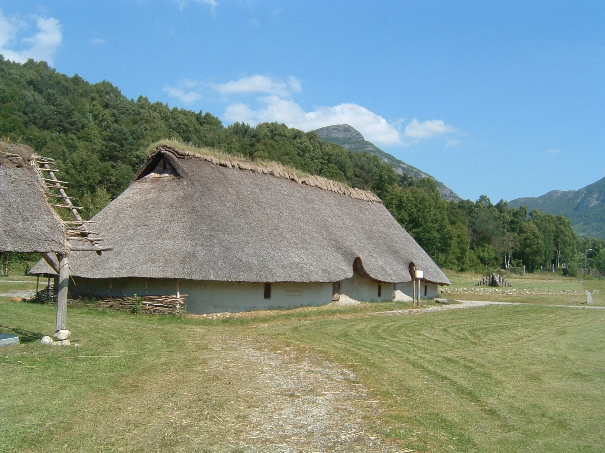 Reconstructed ancient village at Landa near Forsand