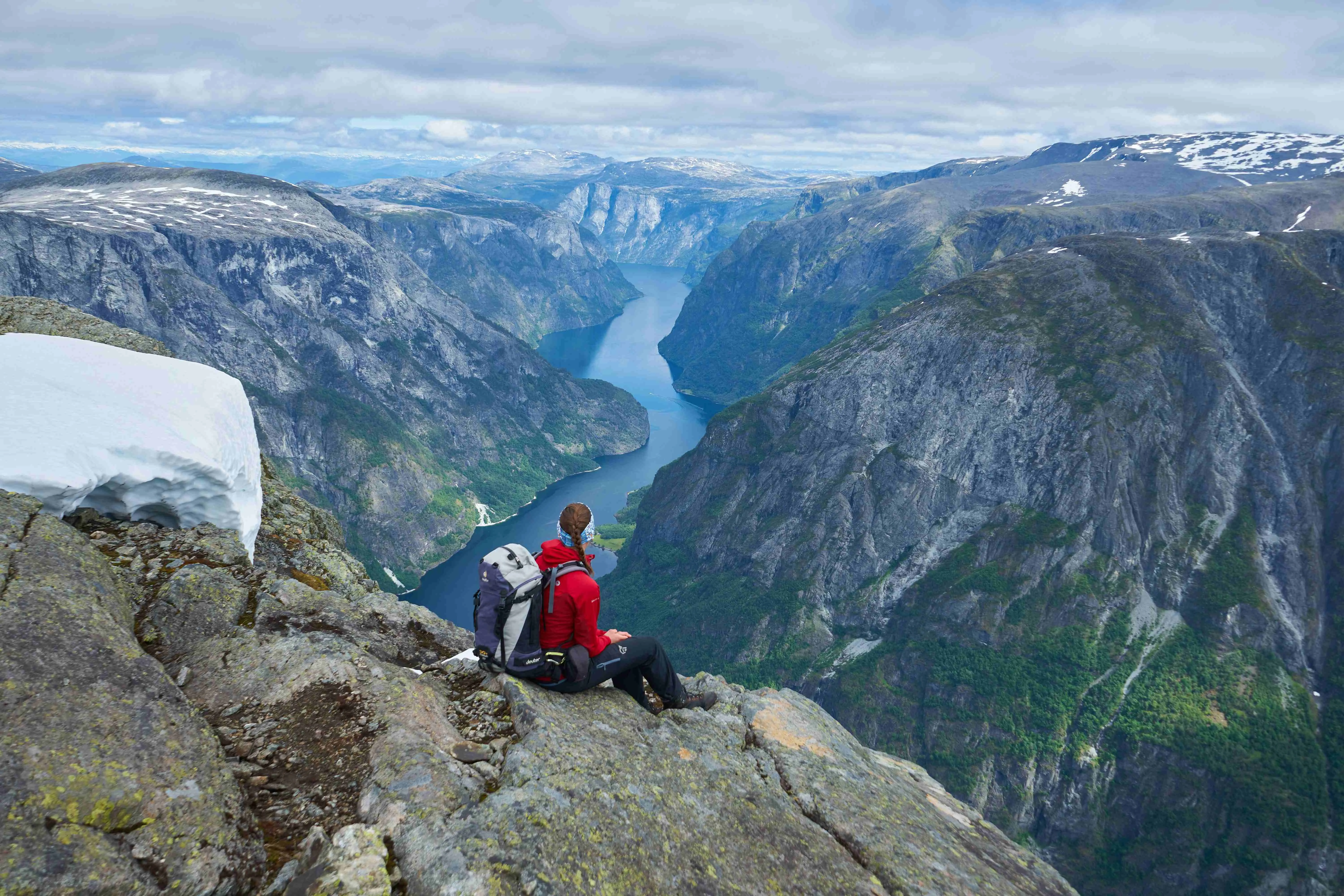 The dramatic Nærøyfjorden landscape near Gudvangen