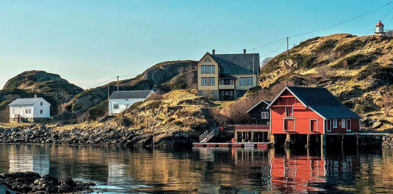 Coastal panorama of the islands