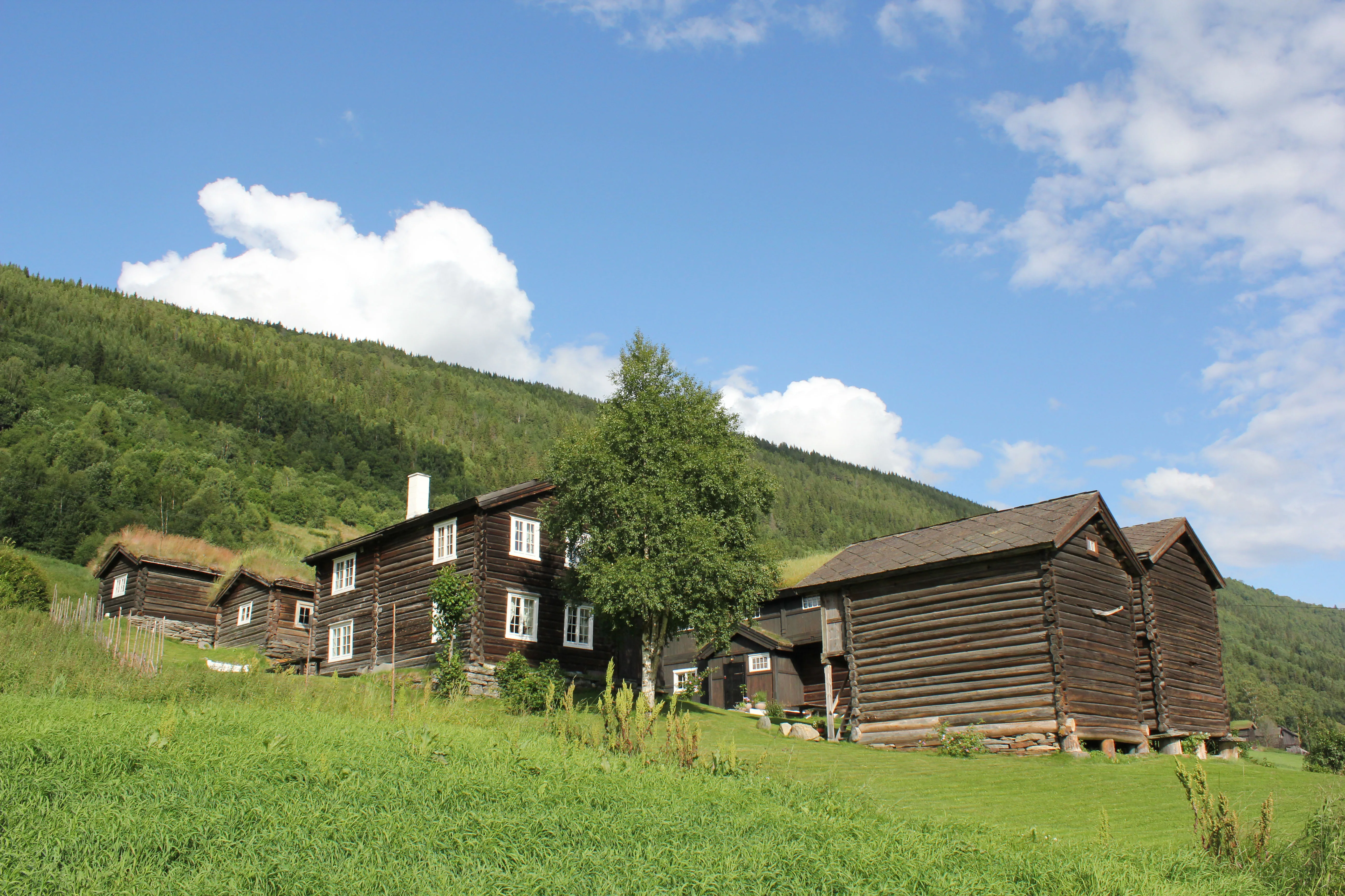 Nordre Ekre farm in Heidal, a preserved historic farmstead