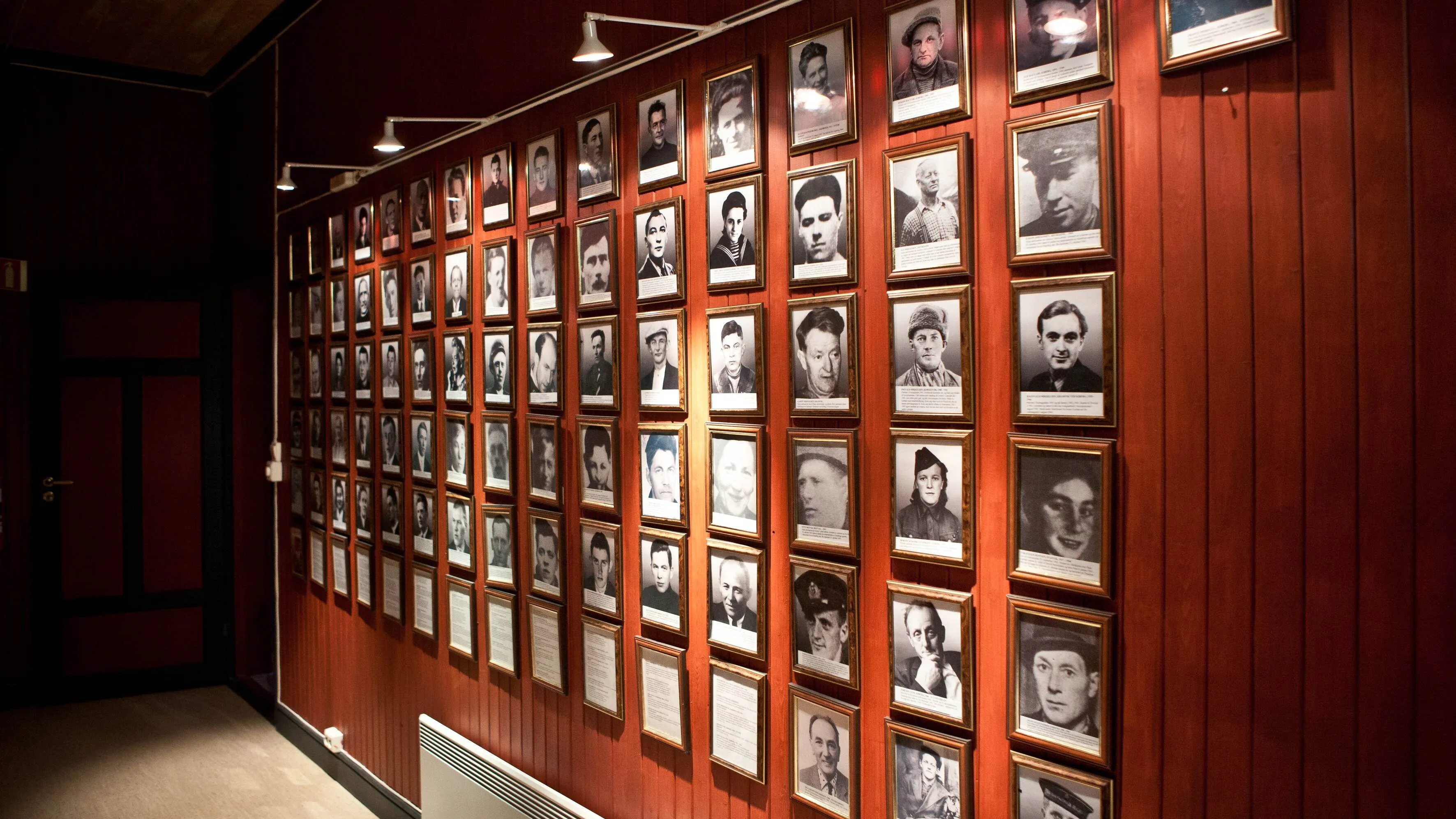 Interior from the partisan museum in Kiberg