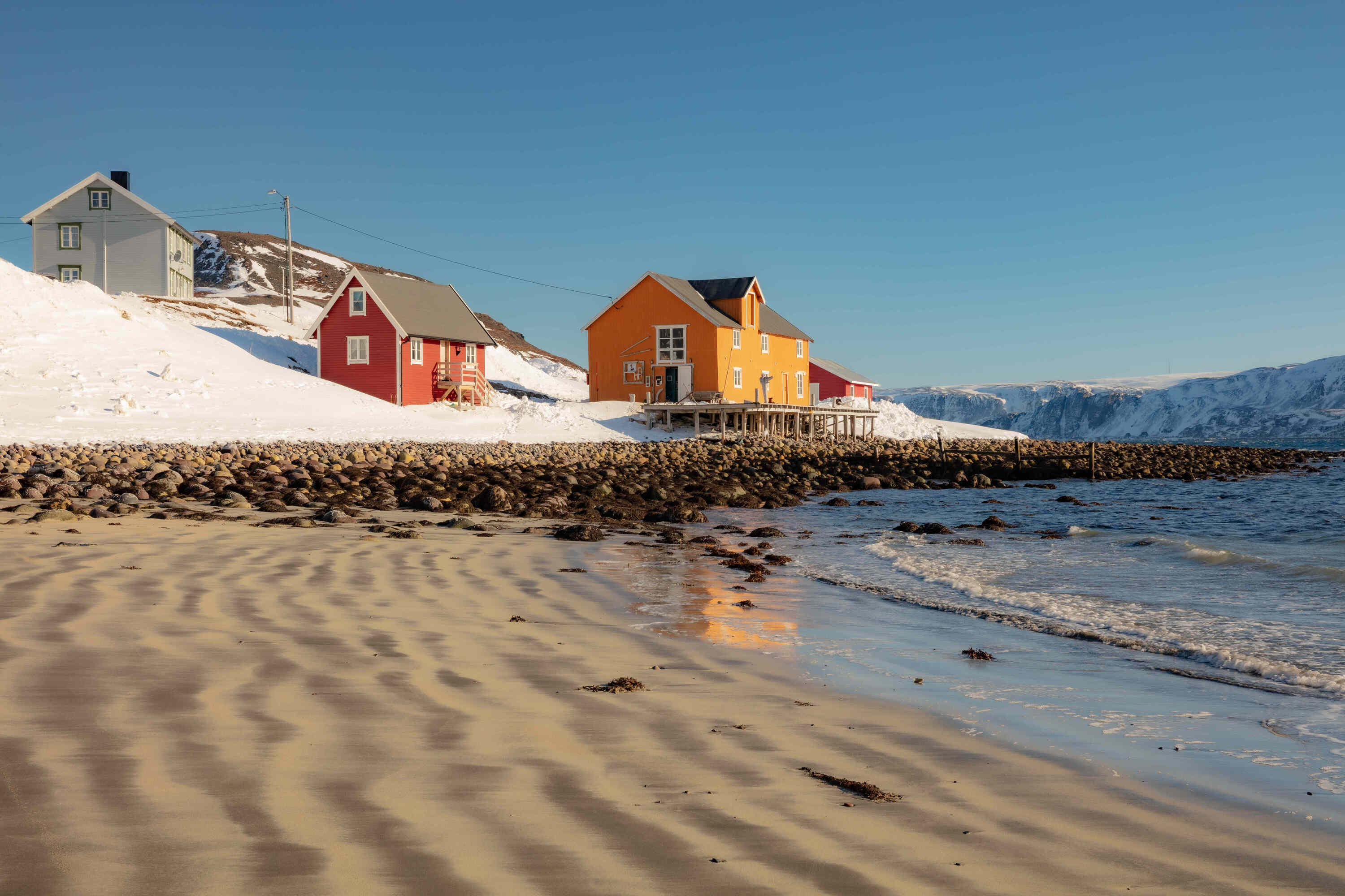 Winter in Veines, Kongsfjord, Finnmark