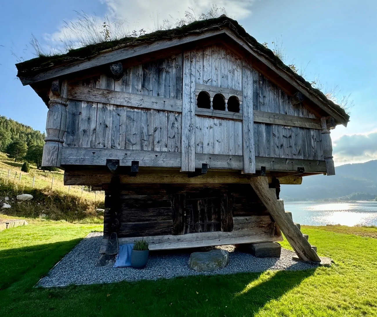Historic wooden stabbur dating back to the 1600s
