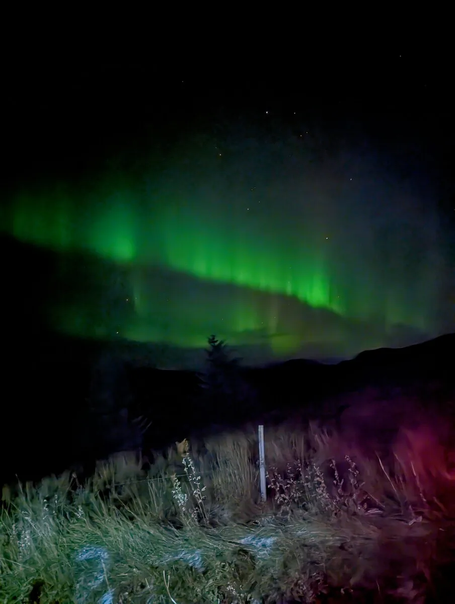 Night sky over Løkta