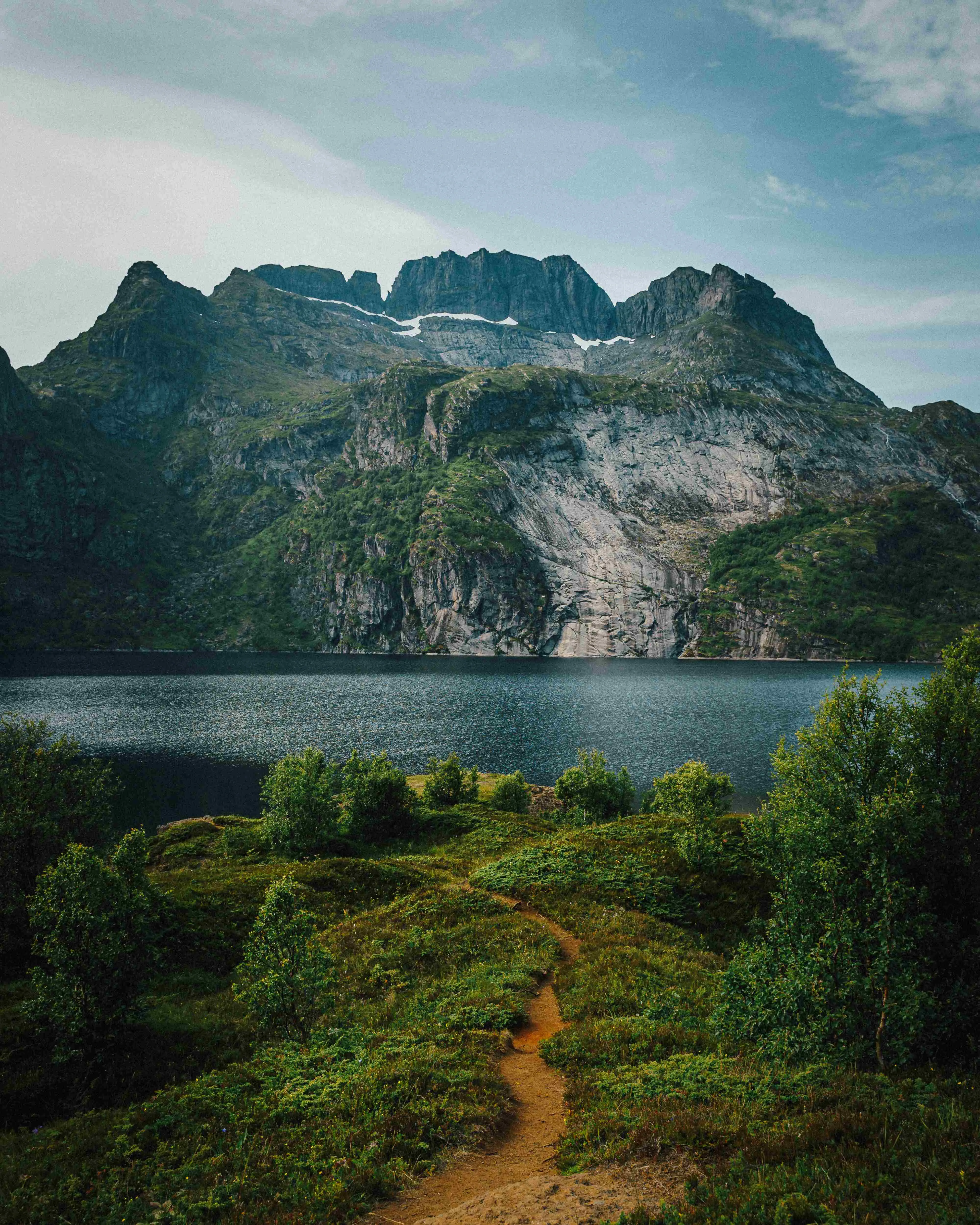 Mountain landscape near Sørvågen, reflecting the hiking opportunities in the area