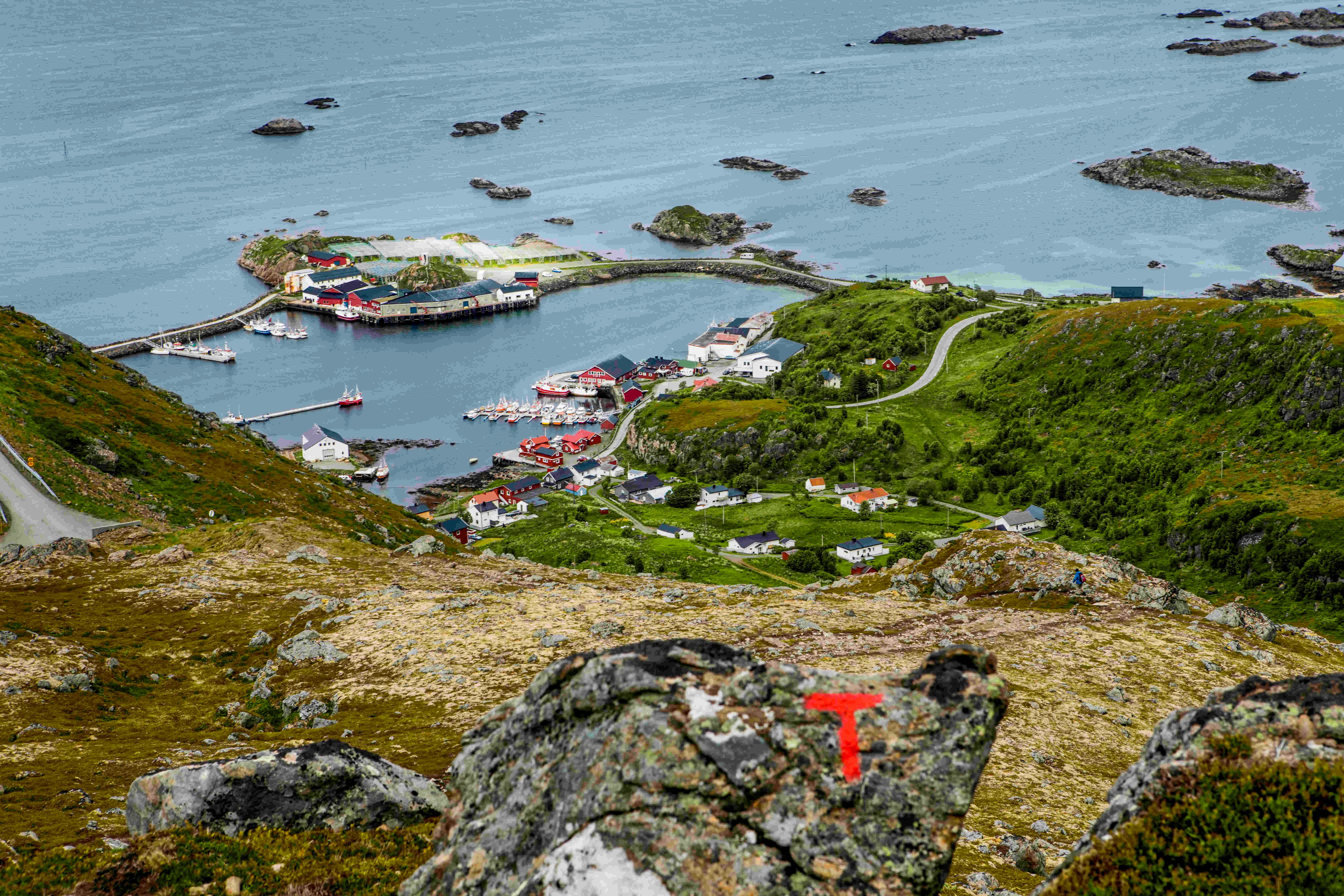 Dramatic coastal landscape in Vesterålen